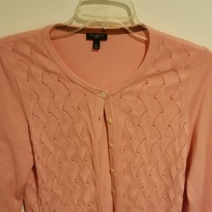 Talbots  Bubble gum pink cardigan!